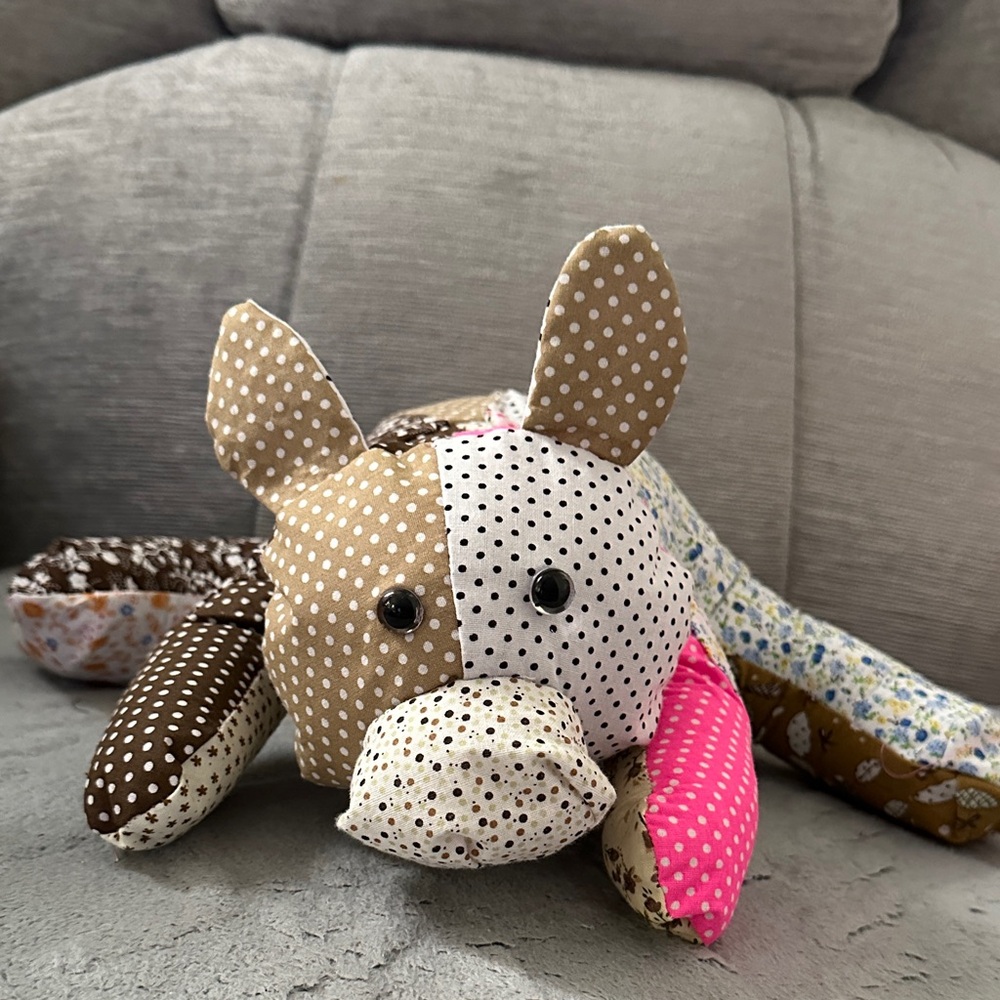 Polka Dot Patchwork Plush Toy
